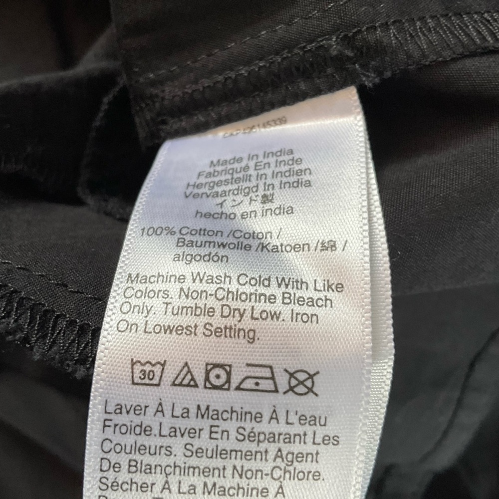 Madewell Flutter Sleeve Button-Front Mini Dress in Poplin Jet Black Size XS NWT - Picture 12 of 12